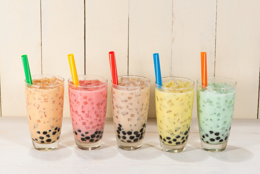 Taro milk teas