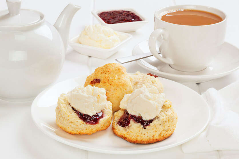 cream tea and scones