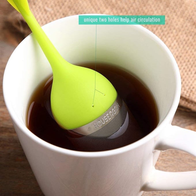 Extra Fine Mesh Tea Infuser with Drip Tray