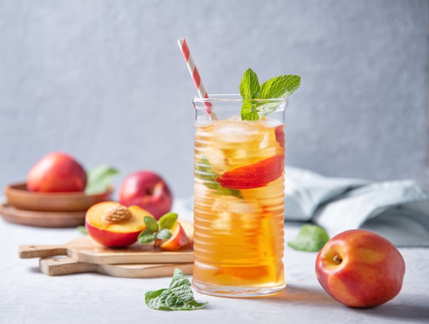 ice peach spearmint tea